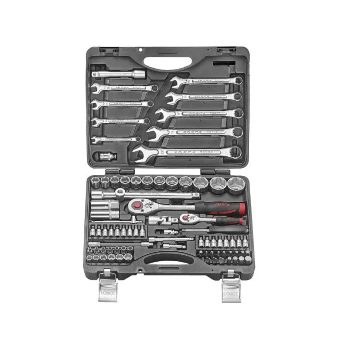 FORCE - Juego Dados Poligonales y Llaves 82piezas 4821-9 Force