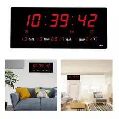 GENERICO - Reloj Led Digital De Pared Temperatura Fecha Y Alarma
