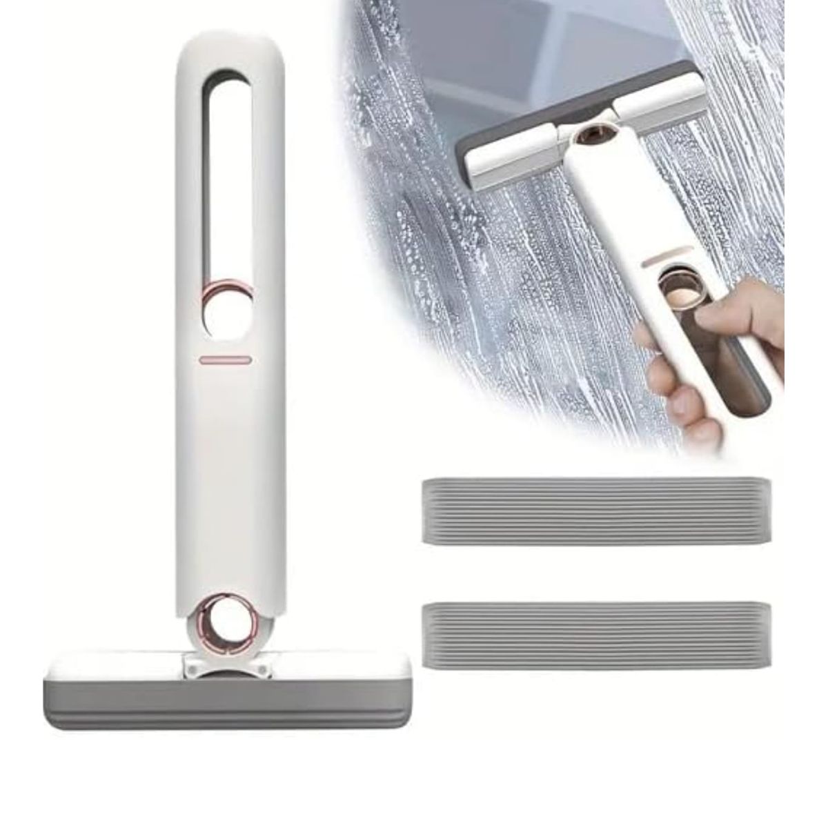 GENERICO - Mini Mopa Limpiador De Mesas Y Vidrios Mopa Exprimible