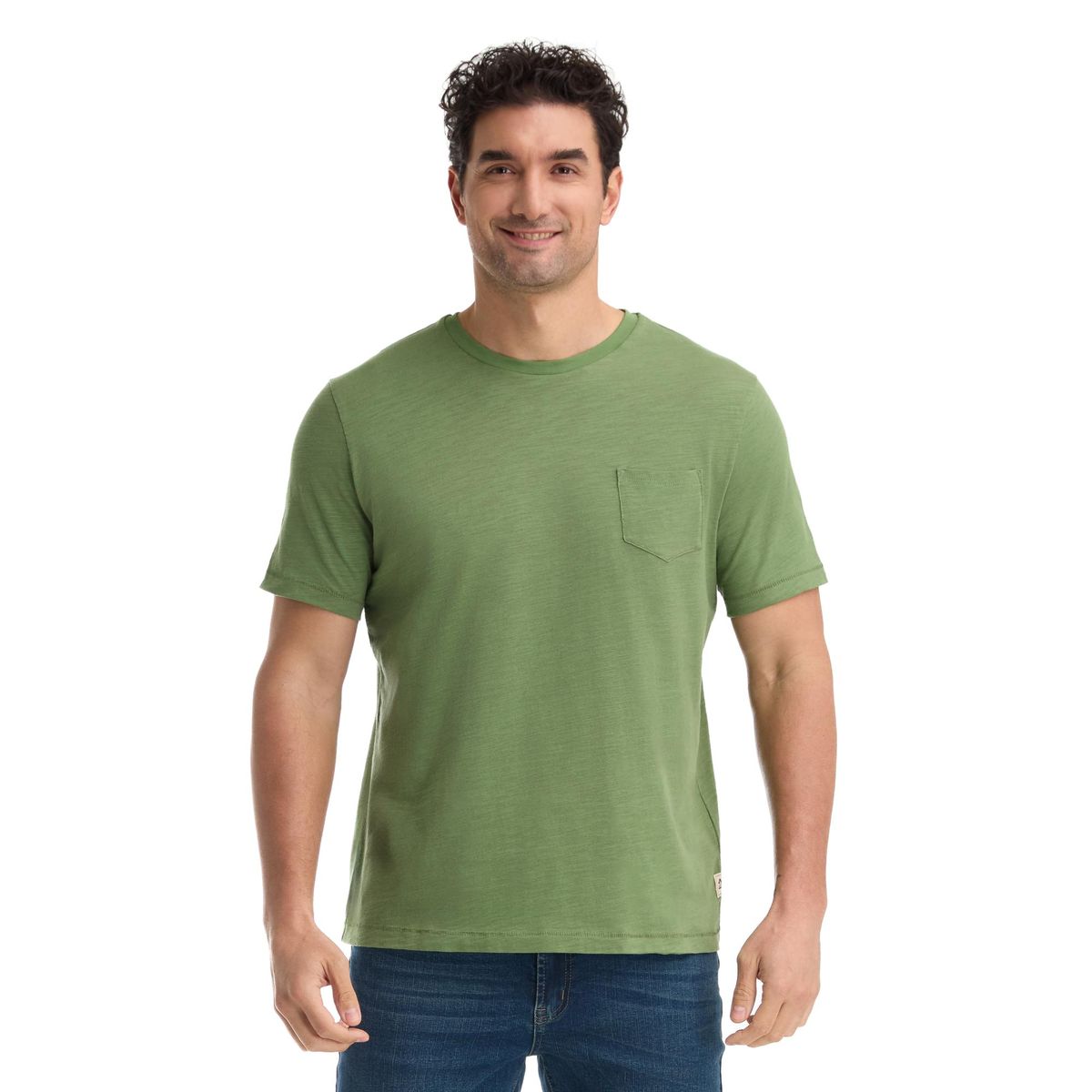 PANAMA JACK - Polera Manga Corta Hombre Verde Panama Jack