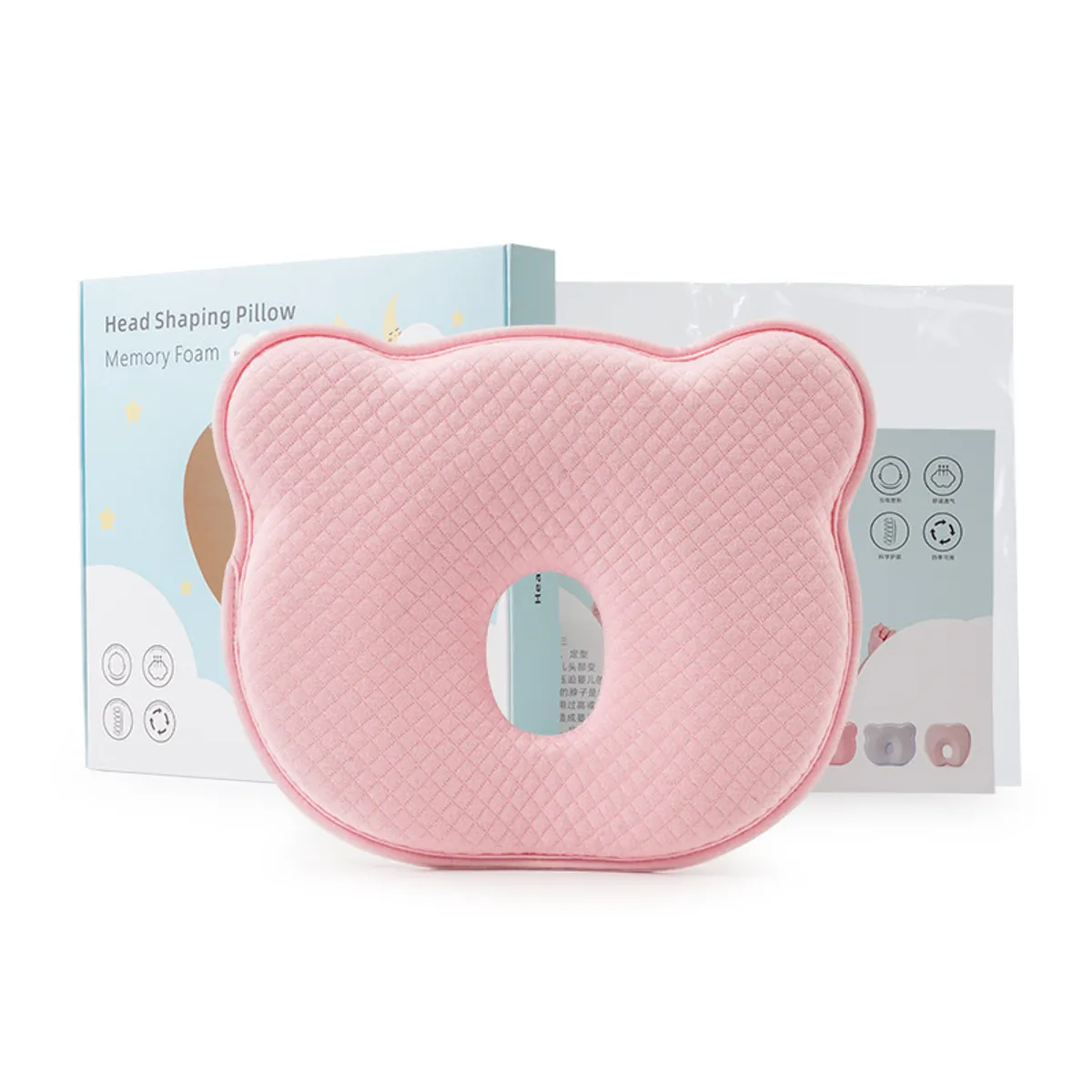 ATURE - Almohada Cojín Para Bebe Anti-plagiocefalia Regalos Bebé