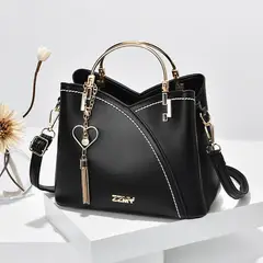 DANWEILE - Bolso de hombro de gran capacidad en piel sintética para mujer - Negro