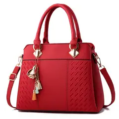 DANWEILE - Bolso bandolera de mujer Luxury Handbag - Rojo