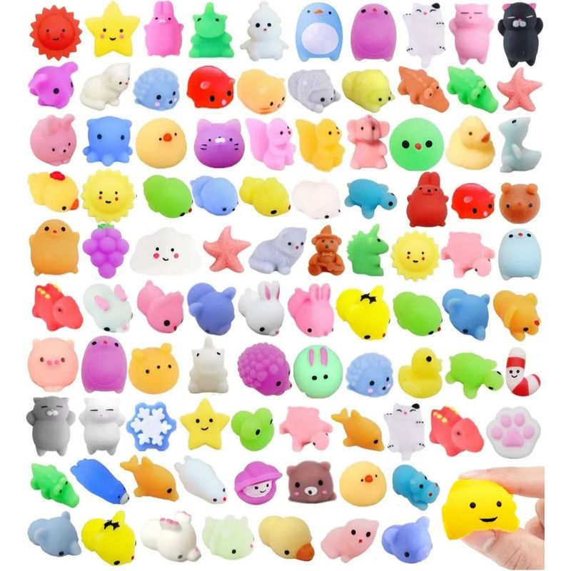 GENERICO - 100 Pcs De Juguetes Mochi Squeeze Para Niños Regalos Fiestas