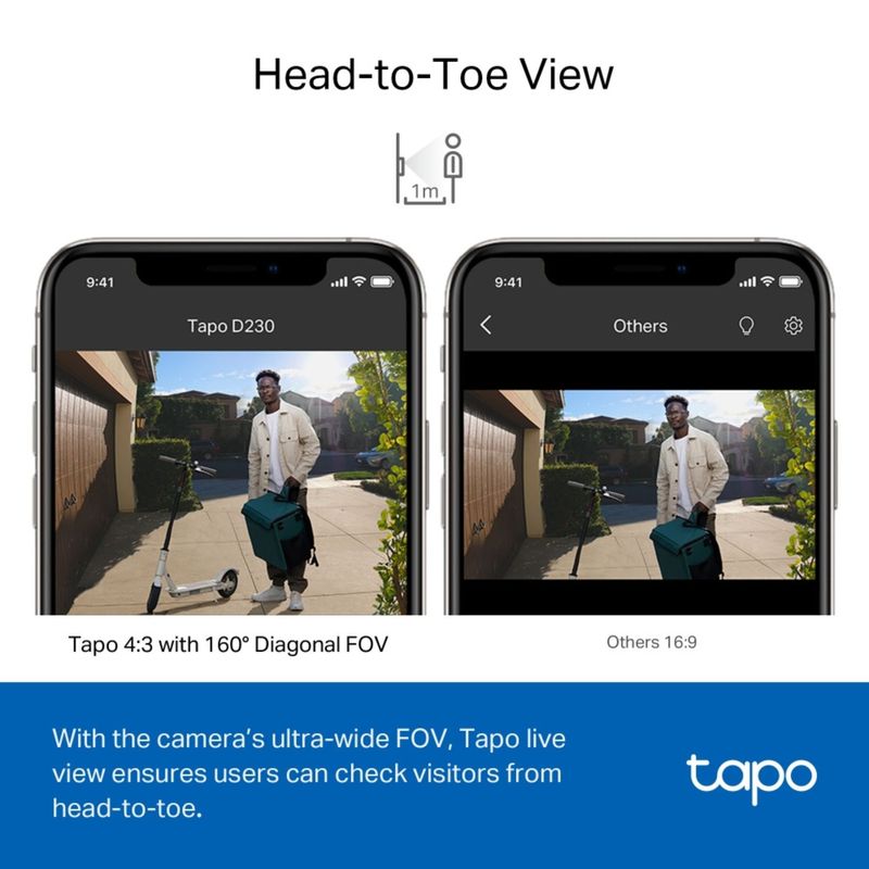 TP LINK - Timbre Inteligente con Vídeo y Batería Tapo D230S1