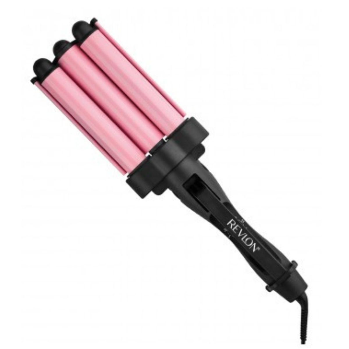 REVLON - Rizador Ondulador de Pelo Triple Onda REVLON Jumbo Profesional Rosa