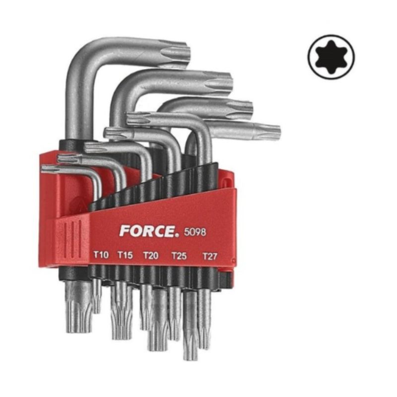 FORCE - Juego Llaves Torx T10 a T50 9pz 5098 Force