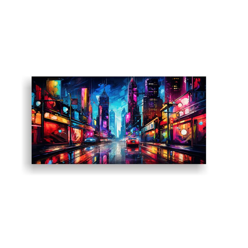 GENERICO - Pinturas Decorativas De Inspiración Urbana Y Abst 160x80cm