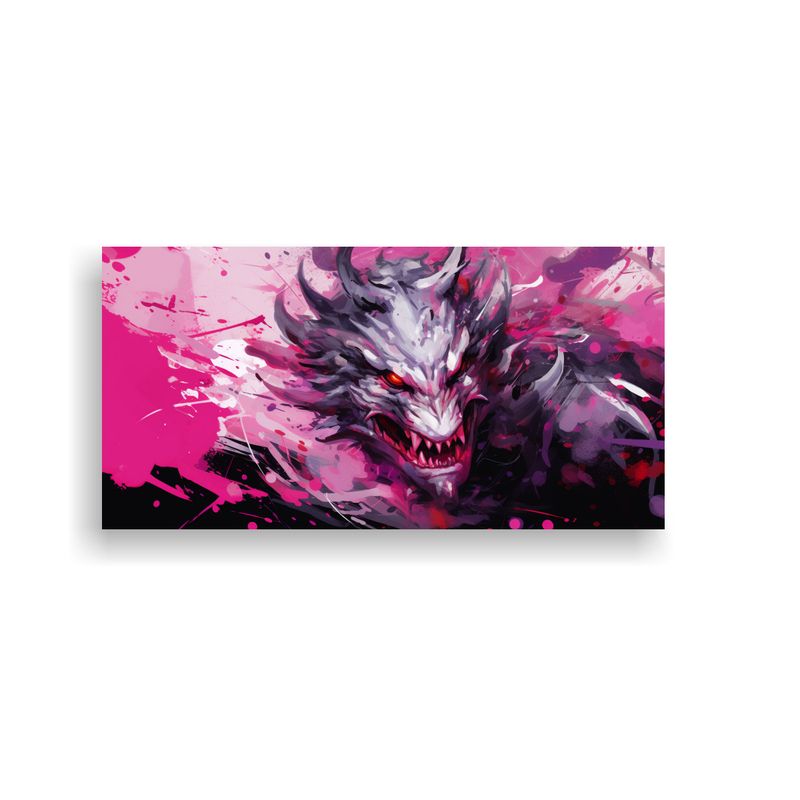 GENERICO - Pinturas Decorativas Elegantes Con Dragón En Colo 160x80cm