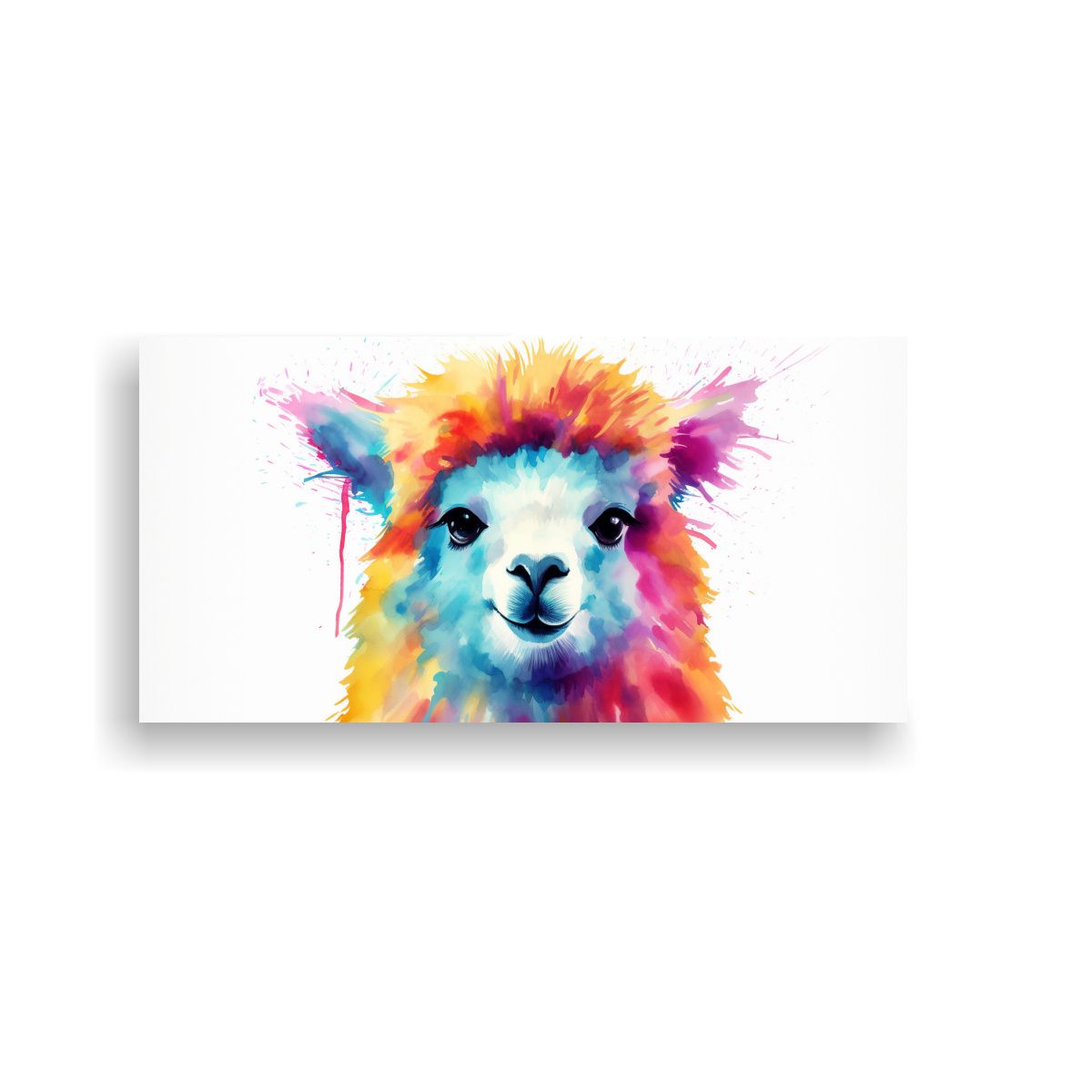 GENERICO - Pintura Al Agua Al Estilo Acuarela Colorida De Alp 160x80cm