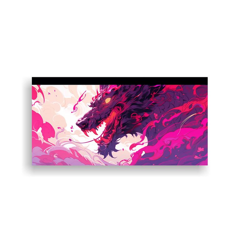 GENERICO - Cuadro Decorativo De Dormitorio Dragón En Colore 160x80cm