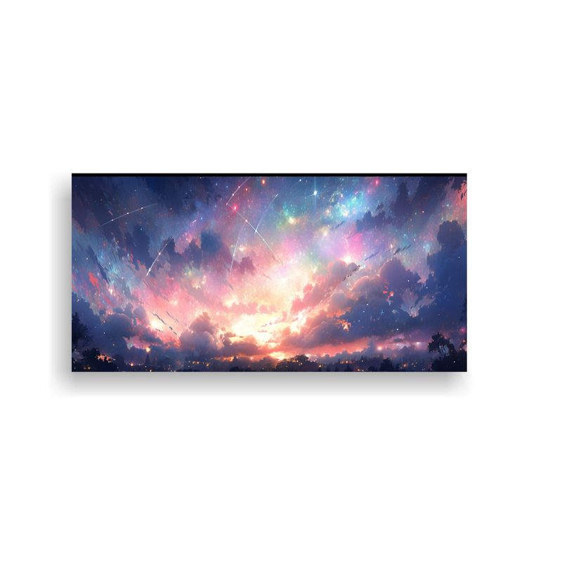 GENERICO - Pintura Decorativa De Arte Fina Noche Estrellada  160x80cm