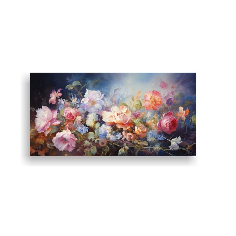GENERICO - Cuadro En Bastidor Acuarela Surrealista Para Decor 160x80cm