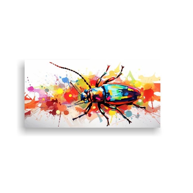 GENERICO - Cuadro Galería Insecto En Colores Suavemente Satu 160x80cm