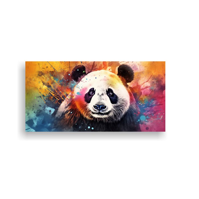 GENERICO - Pintura Panda Acuarela Estilo Moderno Colorido 21 160x80cm