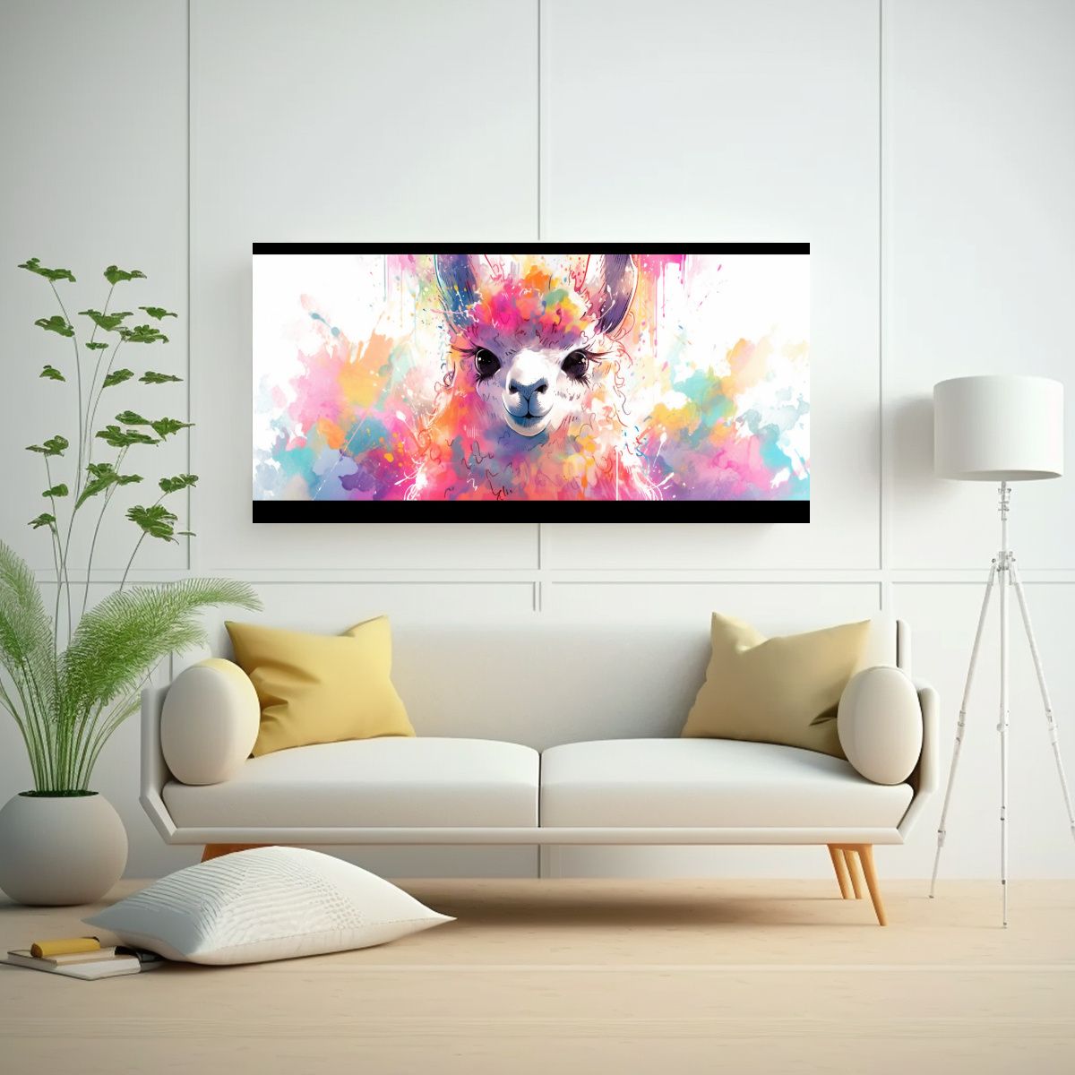 GENERICO - Pinturas Arte Moderno Económicas De Alpaca En Col 160x80cm