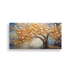 GENERICO - Pintura Abstracta De árbol En Estilo óleo Tradic 160x80cm