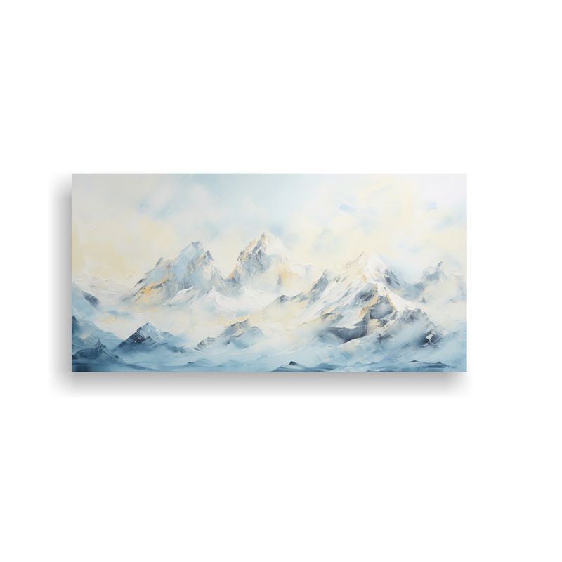 GENERICO - Cuadros Originales De Montañas Y Cordilleras Famo 160x80cm