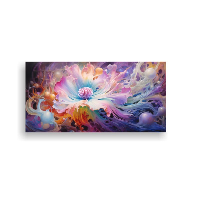 GENERICO - Arte Tela Impacto Visual Anémona Marina Pintura E 160x80cm