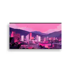 GENERICO - Cuadro Abstracto Sensibilidad En Santiago En Color 160x80cm