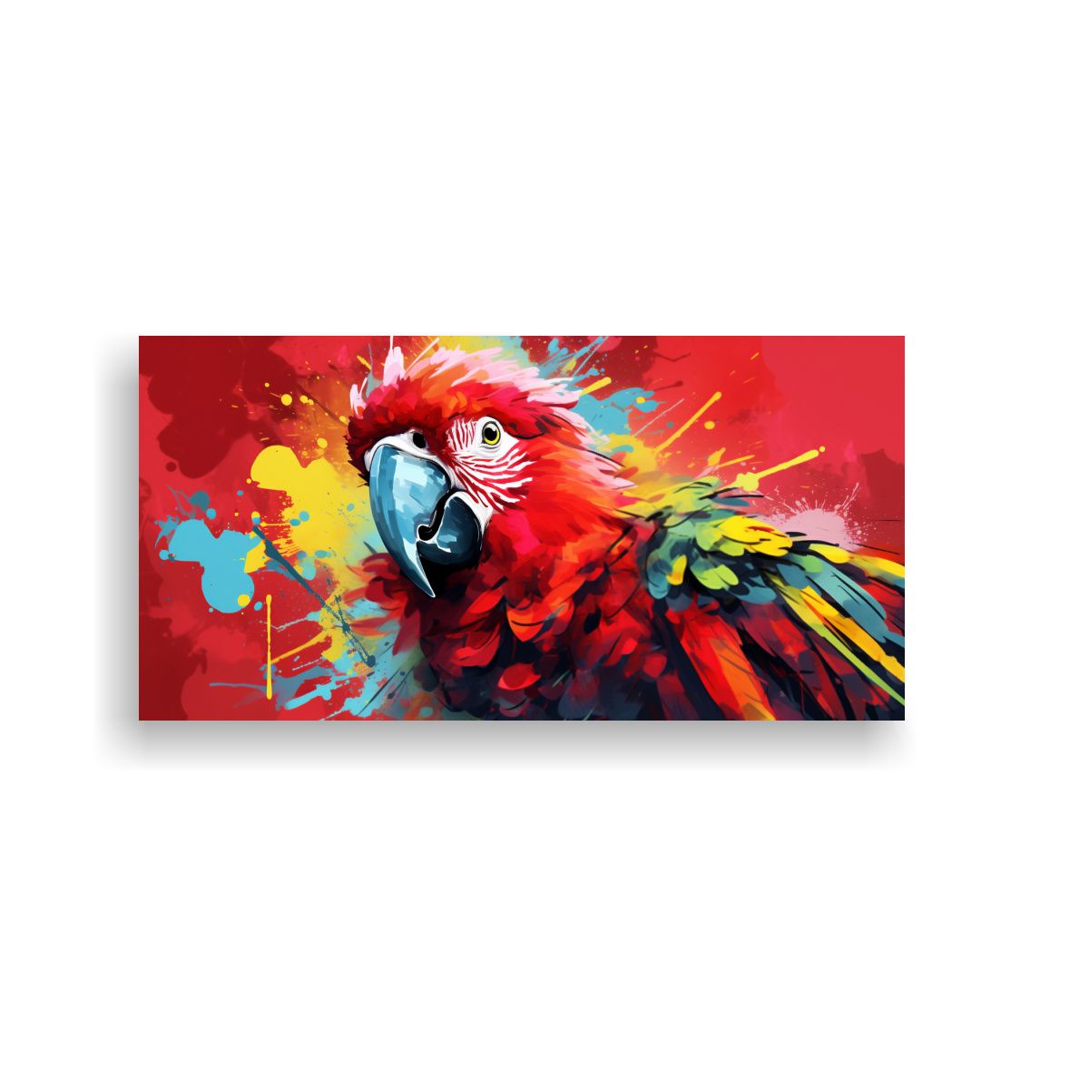 GENERICO - Cuadro Representación Amazon Parrot Pop Art En Ro 160x80cm