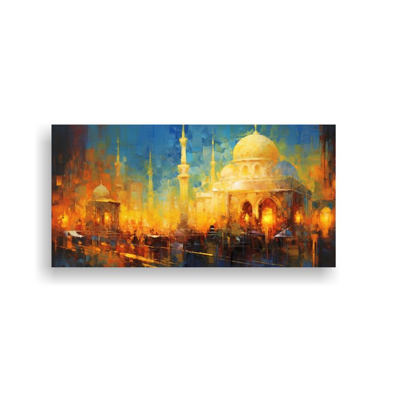 GENERICO - Pintura Al Estilo óleo Horizontal De Hagia Sophia 160x80cm