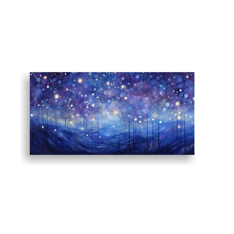 GENERICO - Pinturas Decorativas Abstractas De Noche Estrellad 160x80cm