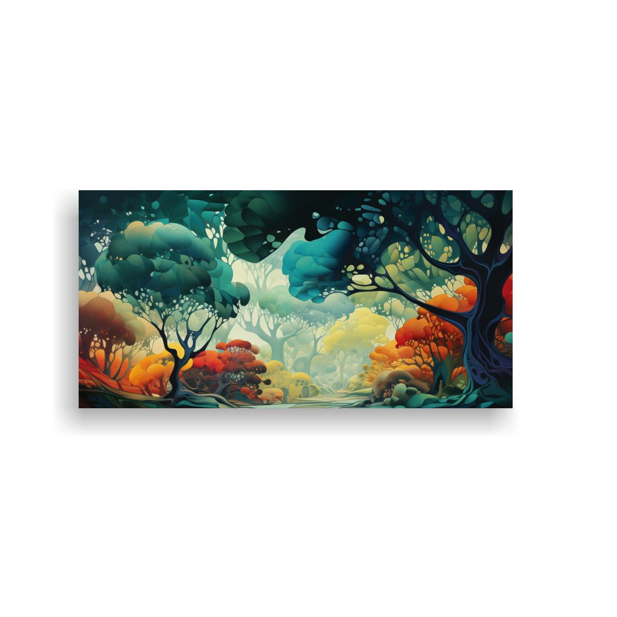 GENERICO - Pinturas Abstractas De árboles Para Decoración D 160x80cm