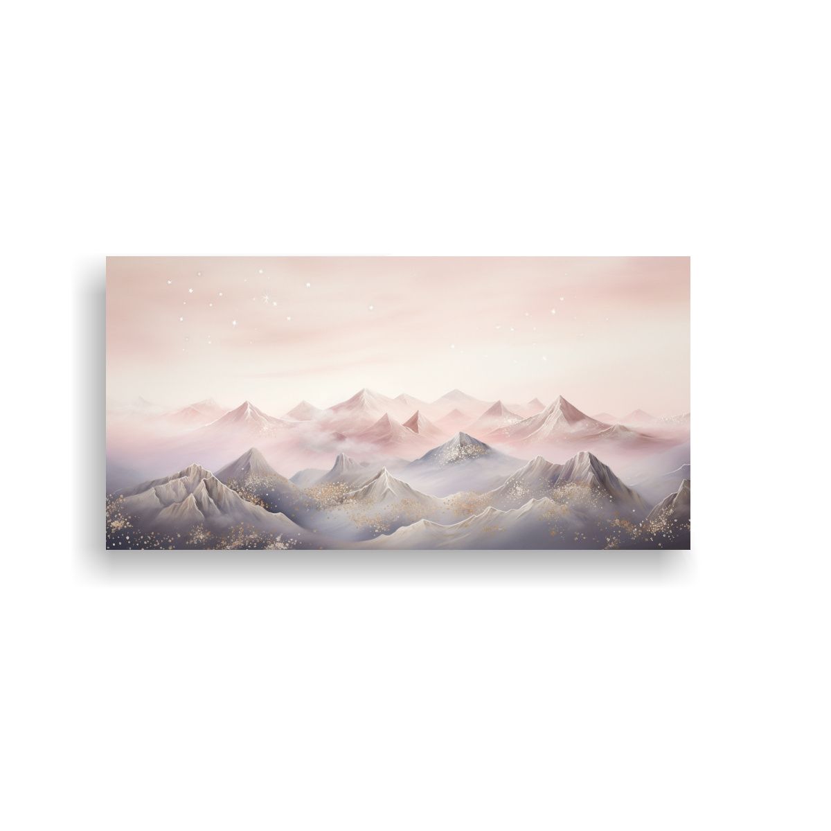 GENERICO - Pintura Surrealista De Paisaje Montañoso Con Esti 160x80cm