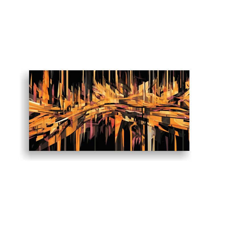 GENERICO - Cuadro Lienzo Tela Estilo Graffiti Fantasía Glitc 160x80cm