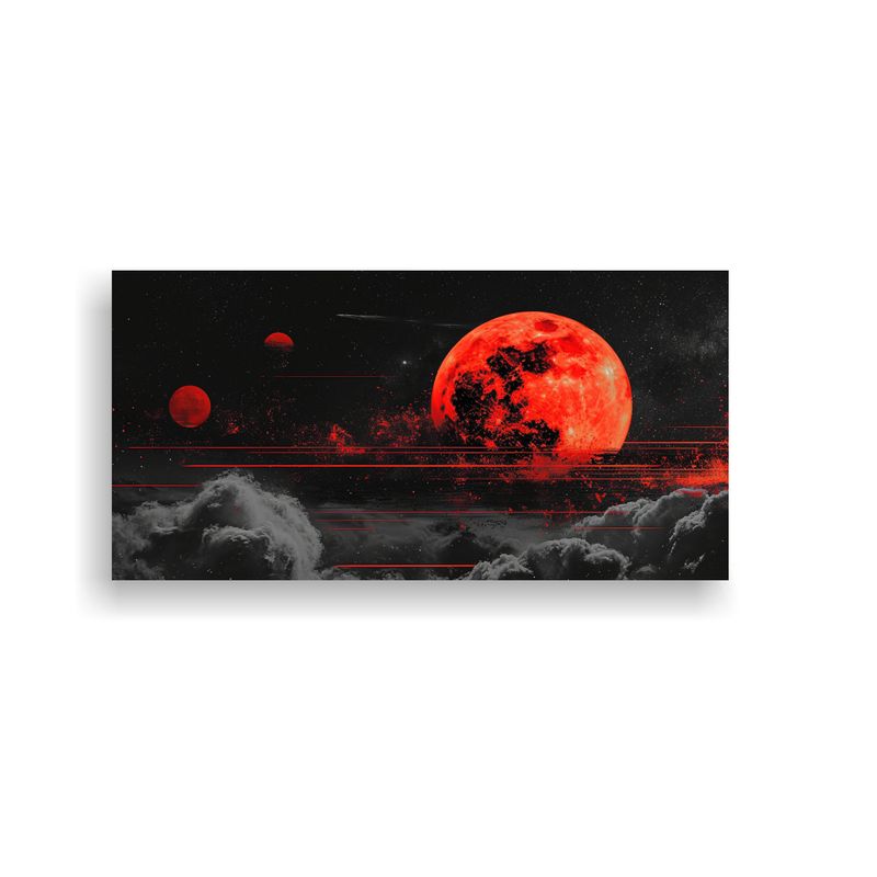 GENERICO - Cuadro Textura Rabota23 Cuadros Decorativos Negro 160x80cm