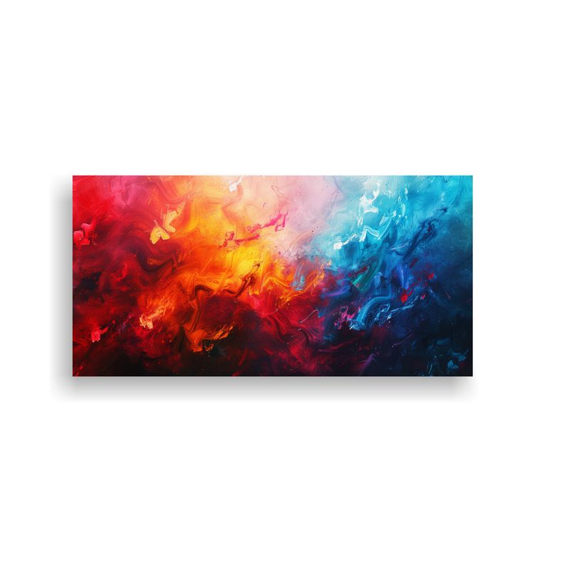 GENERICO - Cuadro Colores Vibrantes Para Decoración De 3 160x80cm