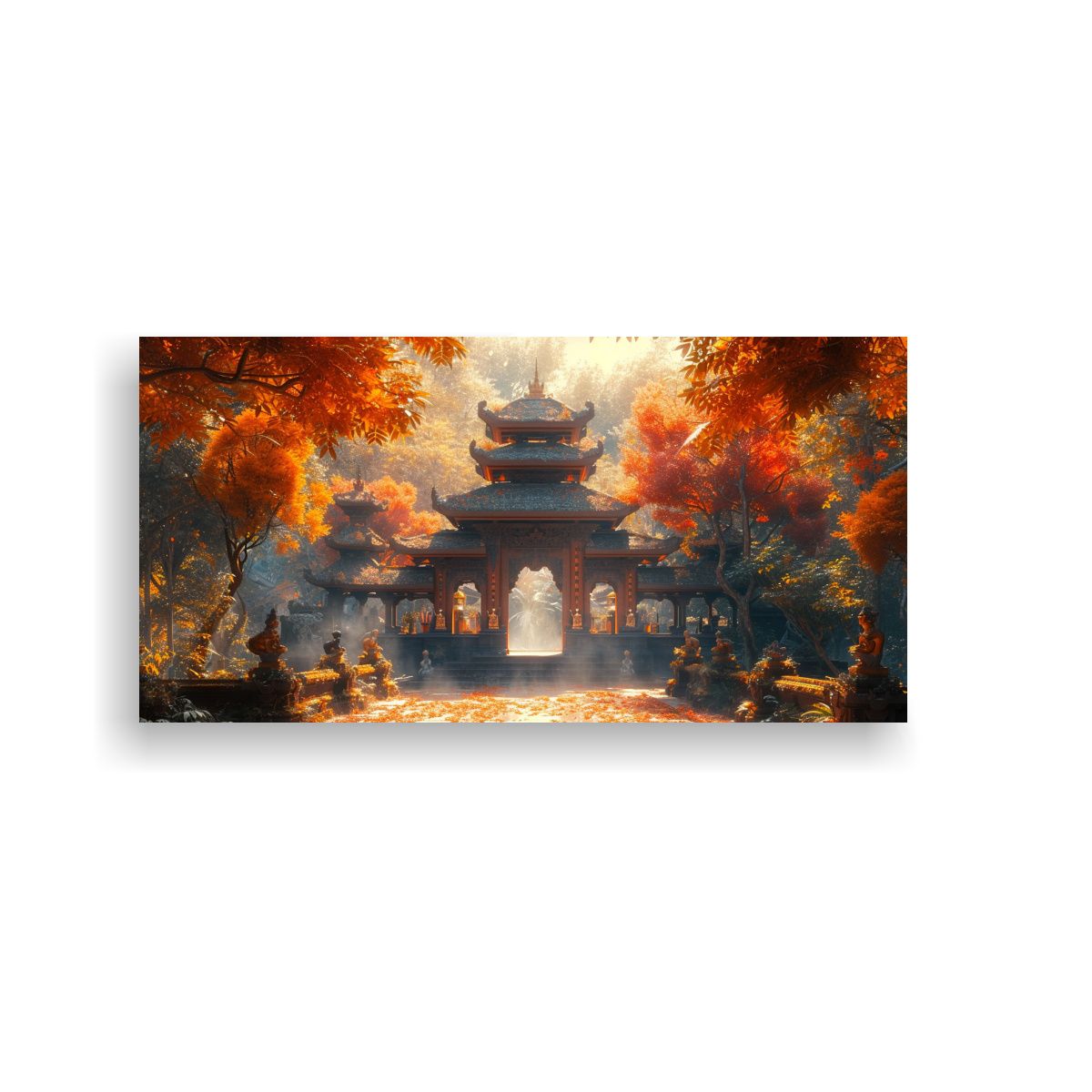 GENERICO - Cuadro Galería Impresionante Paisaje Bali Motivos 160x80cm.