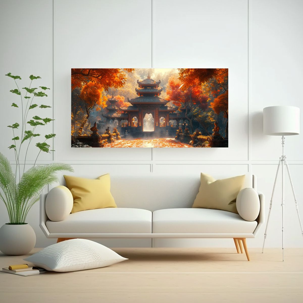 GENERICO - Cuadro Galería Impresionante Paisaje Bali Motivos 160x80cm.