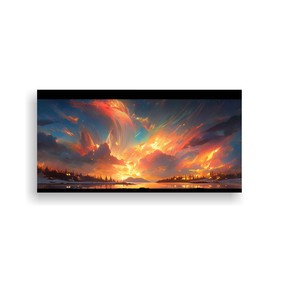 GENERICO - Venta Pinturas Abstractas Armonía Cromática Auro 160x80cm