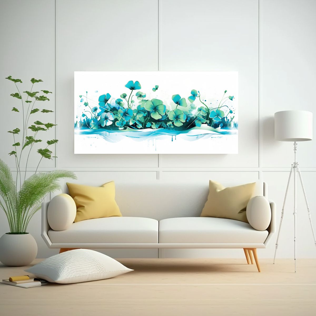 GENERICO - Pinturas Decorativas De Arte Fino De Hierbas De Tr 160x80cm