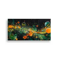 GENERICO - Cuadro De Tela Con Expresión De Colores Y Burbuja 160x80cm