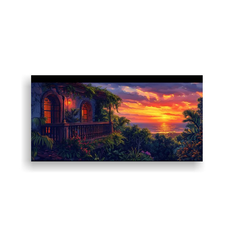 GENERICO - Pintura Fantasía Oscura Estilo Gráfico Alegre Pa 160x80cm