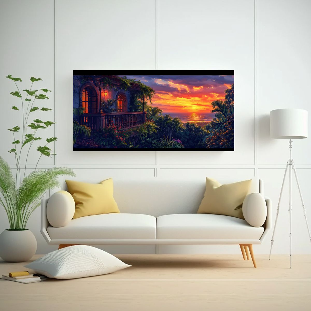 GENERICO - Pintura Fantasía Oscura Estilo Gráfico Alegre Pa 160x80cm