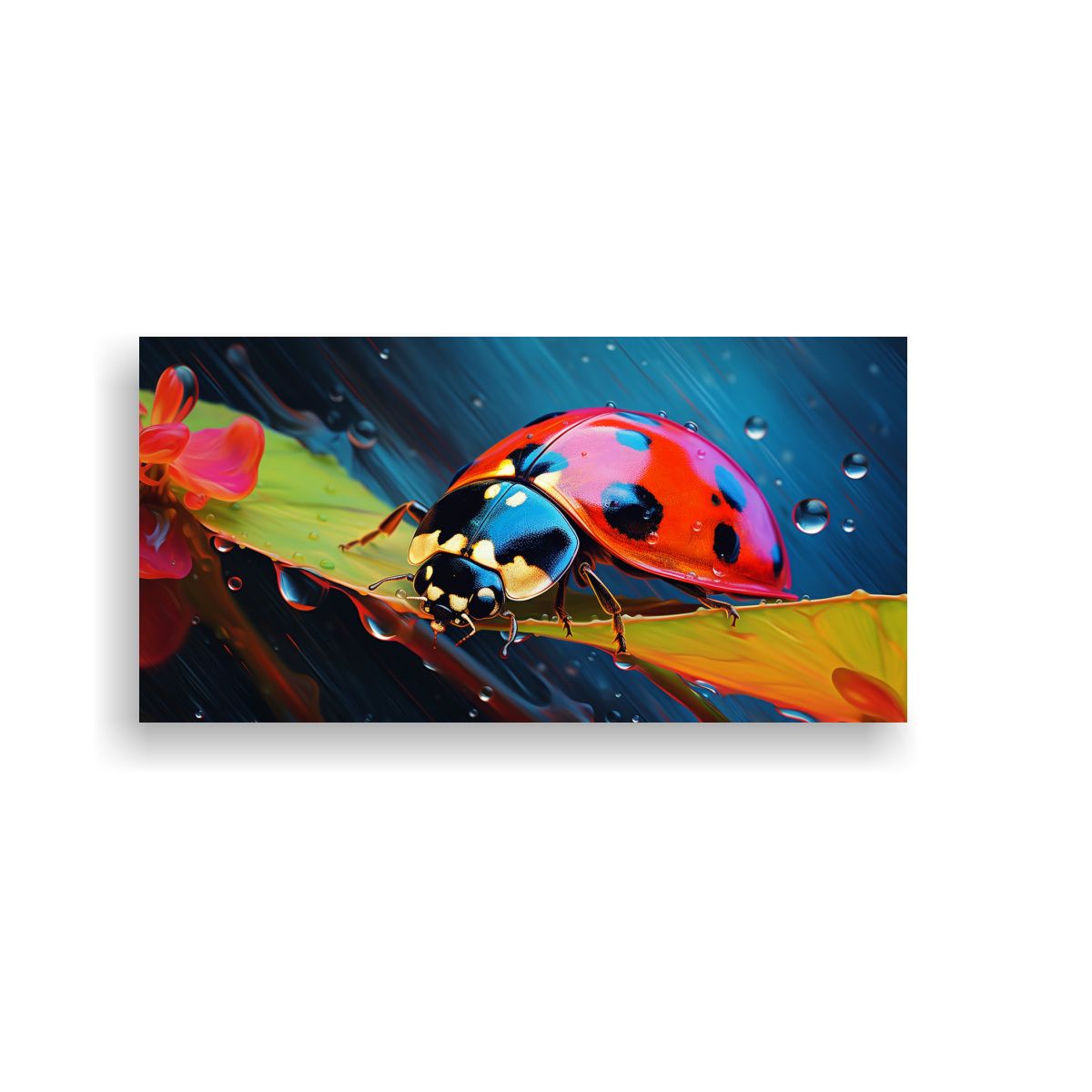 Pintura Al Estilo óleo Representando Una Mariquit 160x80cm, marca GENERICO - Foto Principal