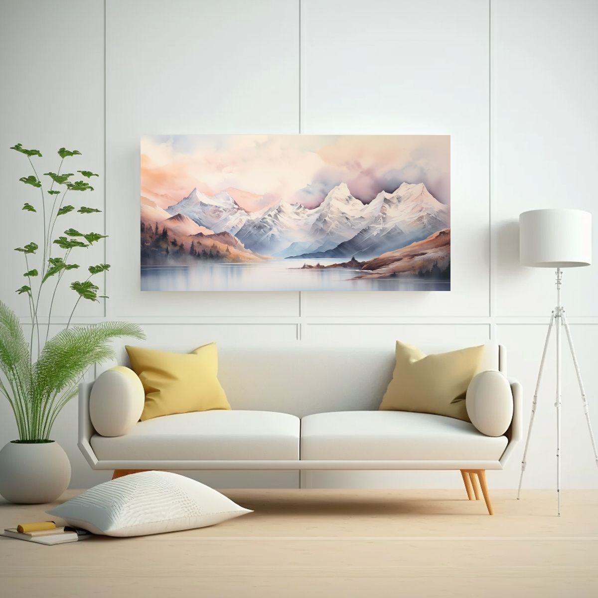 GENERICO - Cuadros Inspiradores Montañas Famosas Y Cordille 160x80cm
