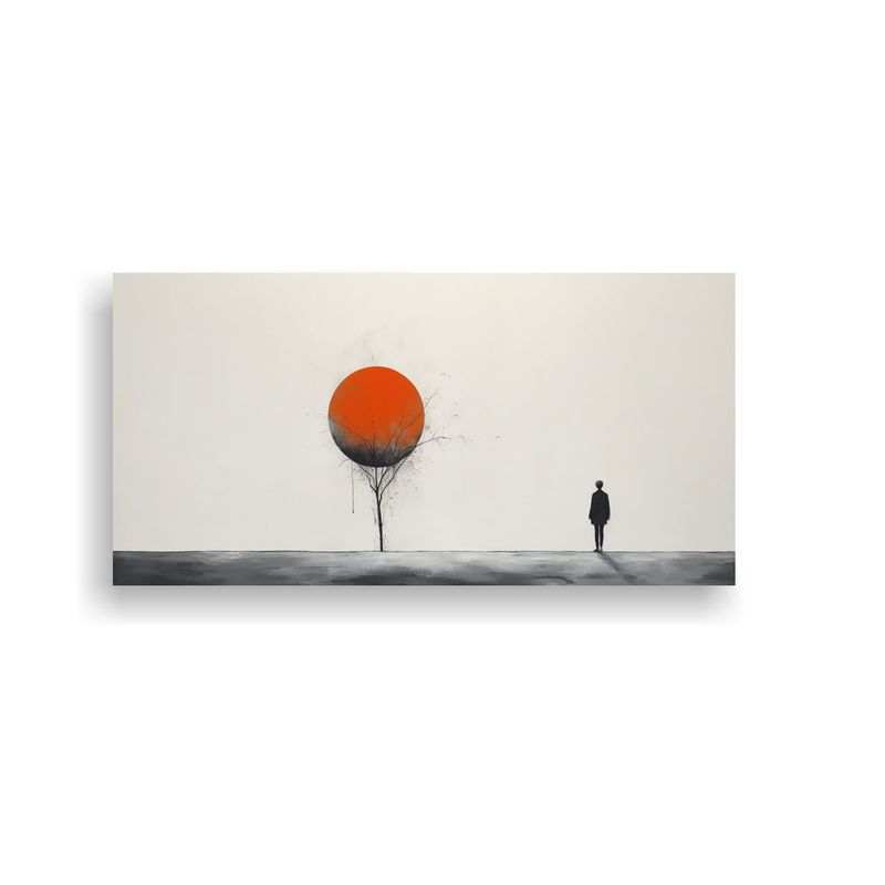 GENERICO - Cuadro Minimalista Temática Abstracta Decoración 160x80cm