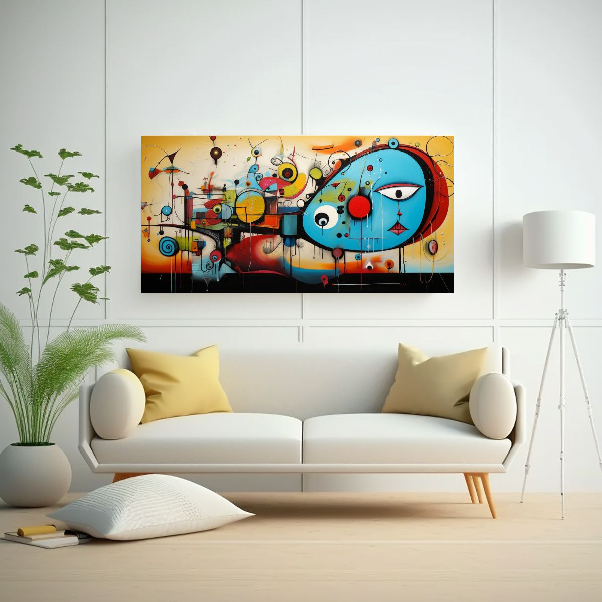 GENERICO - Pinturas Abstractas Modernas En Bastidor Línea E 160x80cm