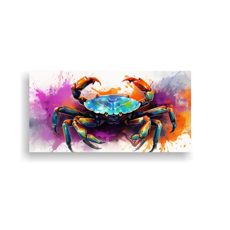 GENERICO - Cuadro De Tela Líneas Brillantes Cangrejo En Colo 160x80cm