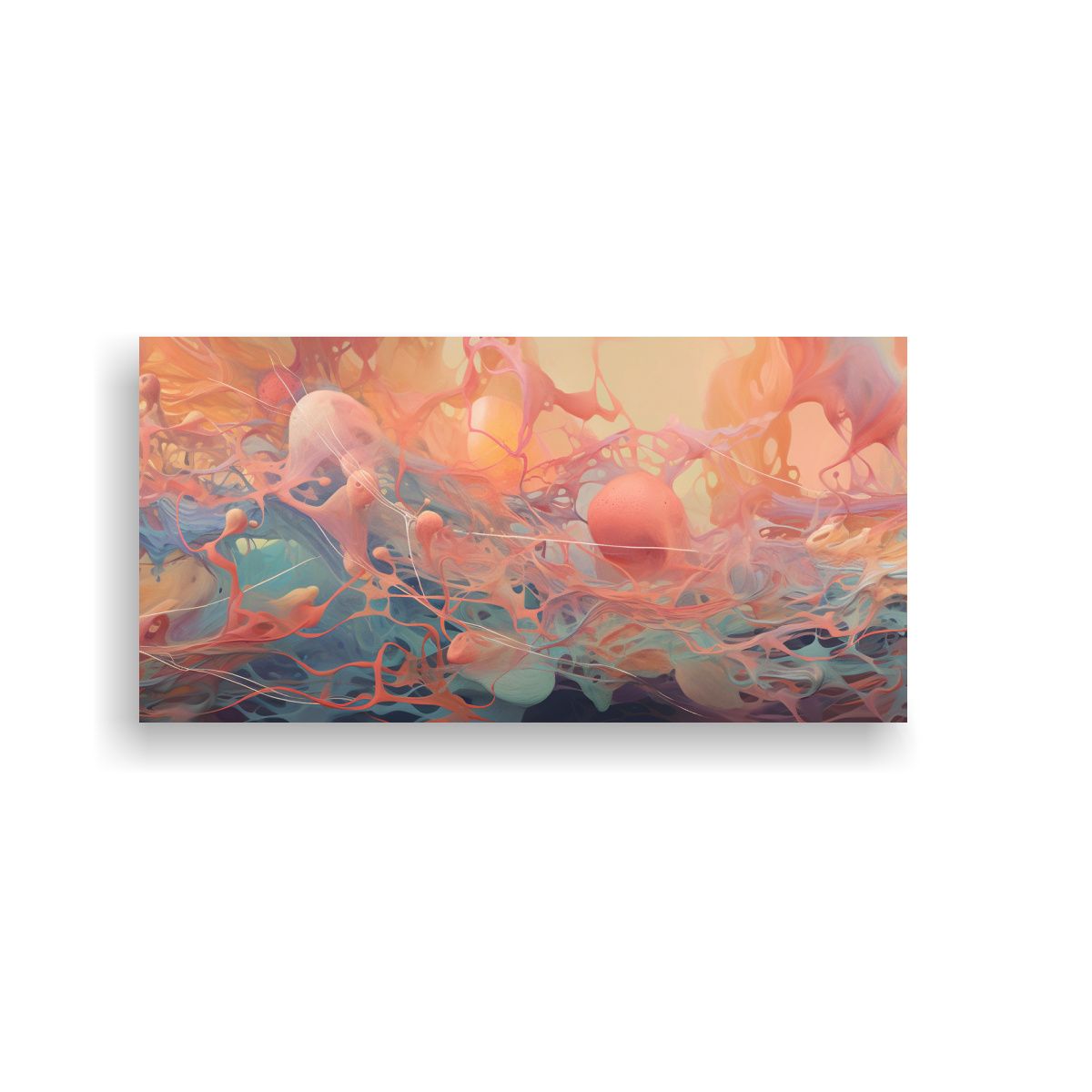 GENERICO - Cuadro Tela Canvas Fantasía De Sinapsis Cerebrale 160x80cm.