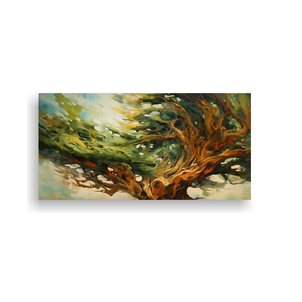GENERICO - Pintura Abstracta De árbol De Ciprés En Estilo A 160x80cm