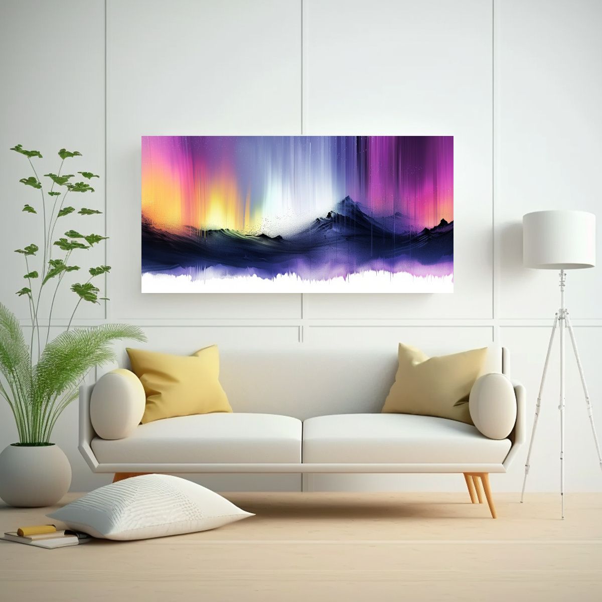 GENERICO - Pintura En Bastidor Diseño Simplista De La Auror 160x80cm