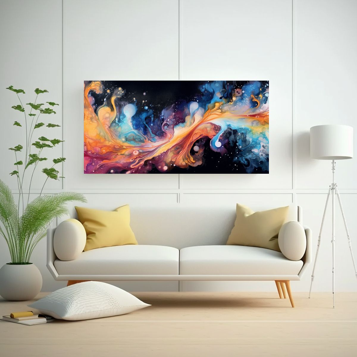 GENERICO - Pinturas Decorativas Abstractas Acuarela Modernas  160x80cm