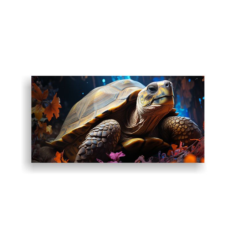 GENERICO - Cuadro Lienzo Tortuga Acuarela Estilo Pintura Esti 160x80cm
