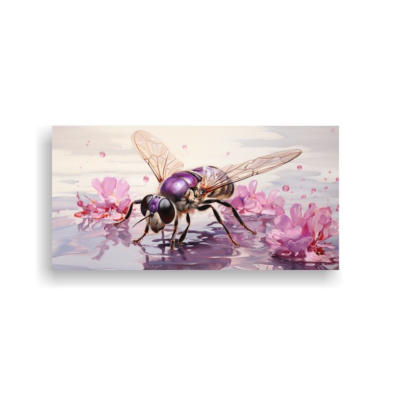GENERICO - Cuadro Moderno Colores Taupe Y Malva Arte Pop Neo  160x80cm